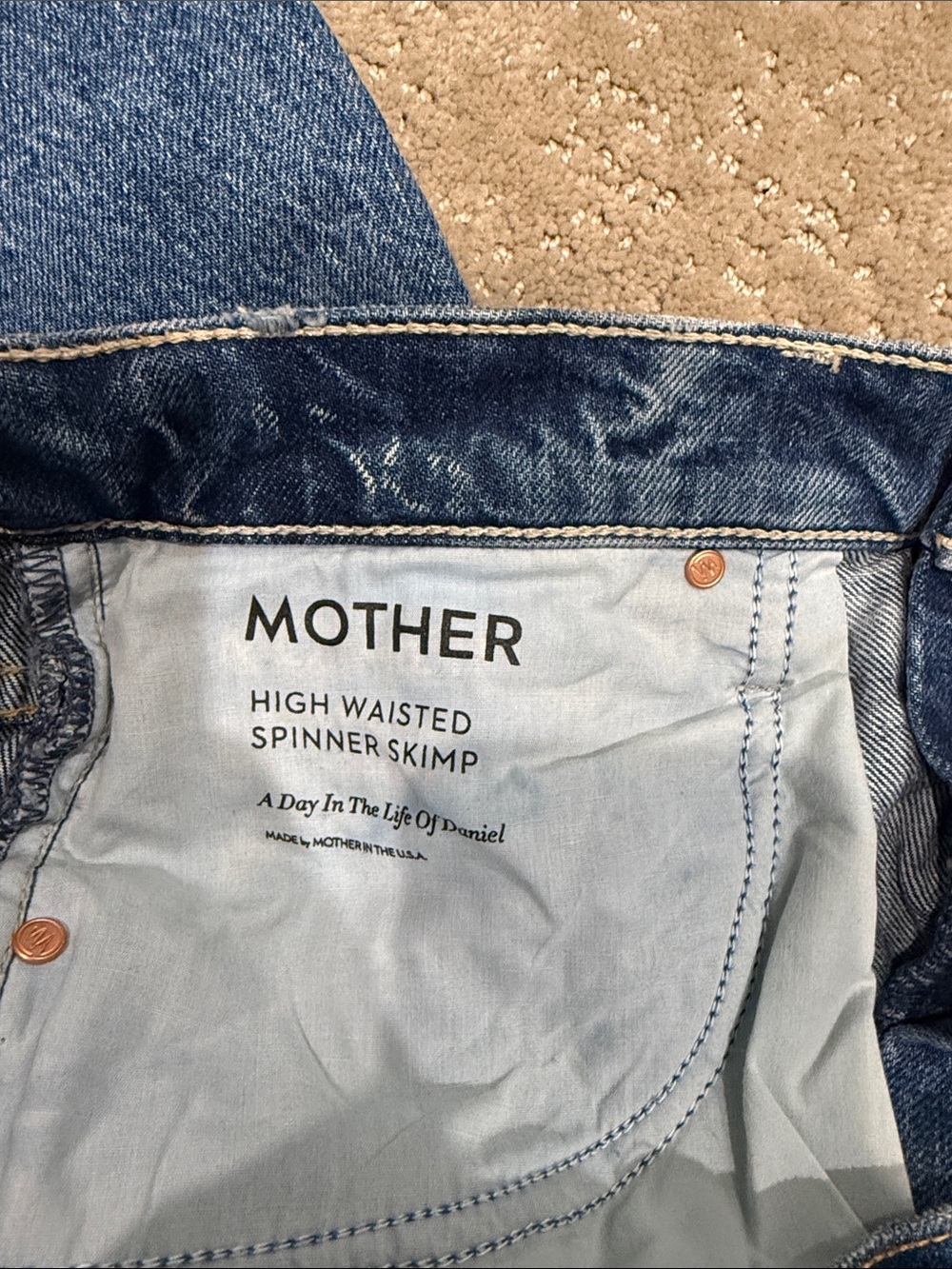 MOTHER High Waisted Spinner Skimp 29 NWT - Picture 3 of 6